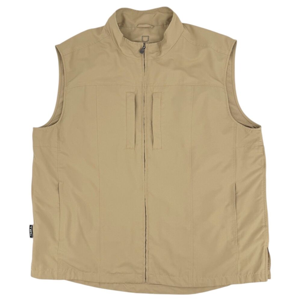 SCOTTeVEST Men's RFID Travel Vest 26 Pockets Khaki Tan XXL